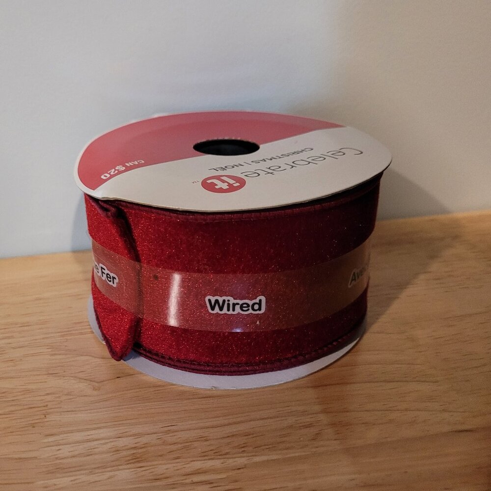BOGO ~ Wired Velvet Ribbon 2.5" x 5 yards